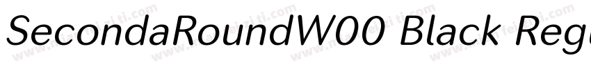 SecondaRoundW00 Black Regular字体转换